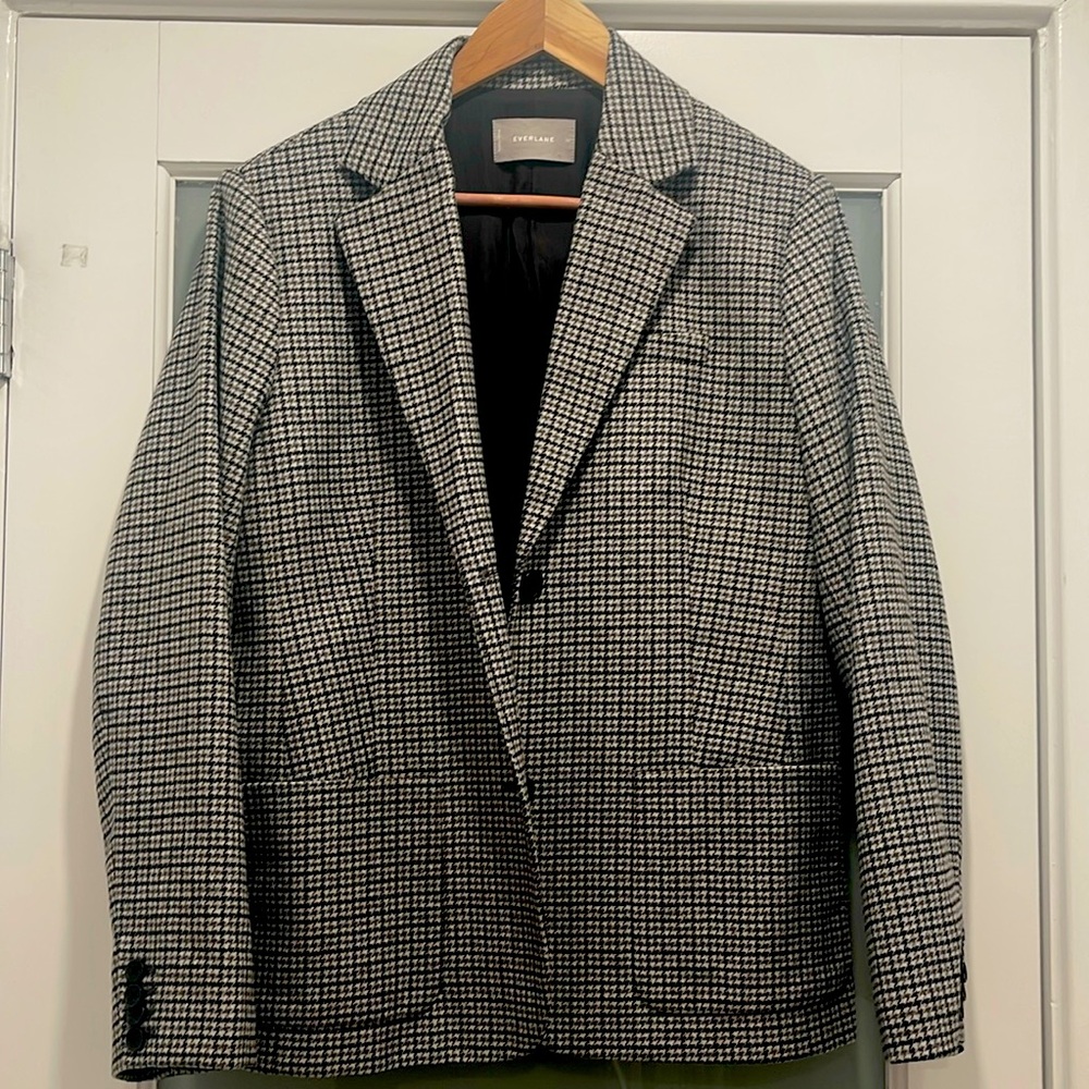 NWOT Everlane plaid blazer